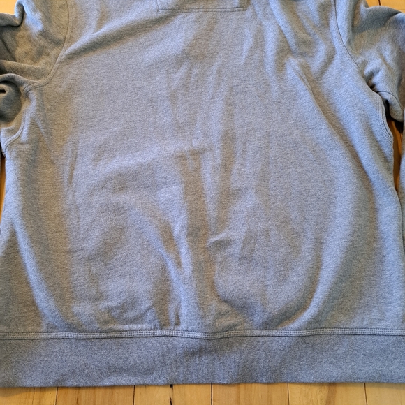 VGUC! L.L. Bean Katahdin Iron Works Quarter Zip Sweatshirt Gray Heather - Picture 12 of 16